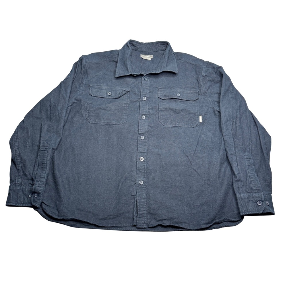 Eddie Bauer Mens XL Button Up Flannel Shirt Long Sleeve 100% Cotton Workwear‎
